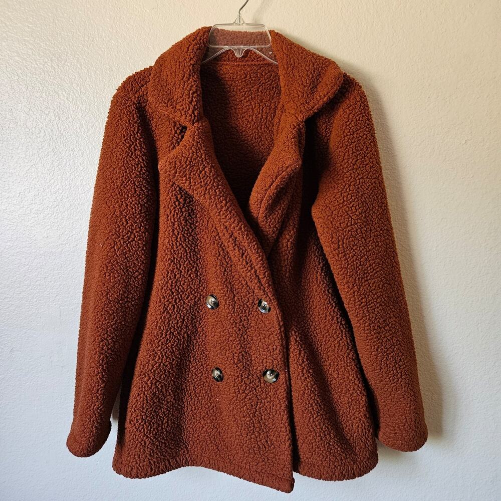 Fleece Oversized Jacket Sweater Medium